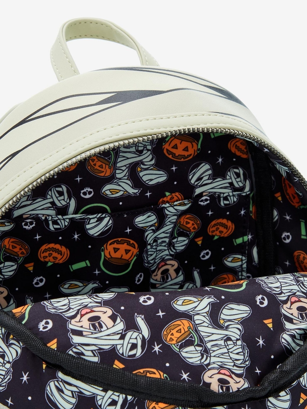 NEW LOUNGEFLY Disney Mickey Mummy Glow-in-the-dark Backpack - Picture 4 of 9